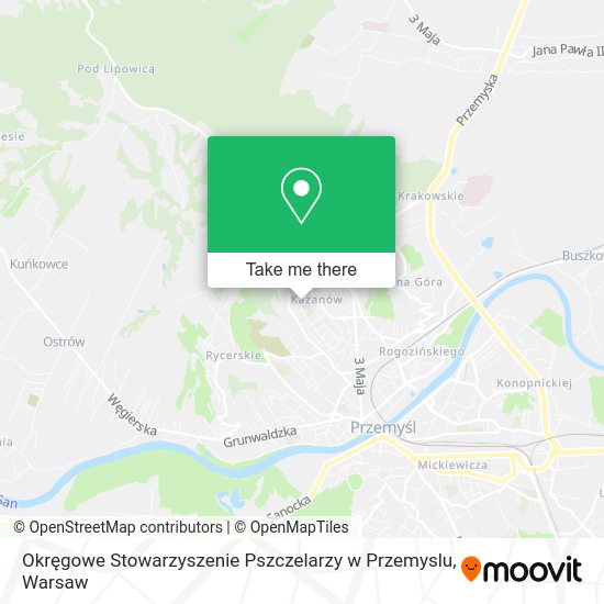 Карта Okręgowe Stowarzyszenie Pszczelarzy w Przemyslu