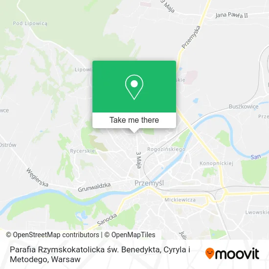 Карта Parafia Rzymskokatolicka św. Benedykta, Cyryla i Metodego