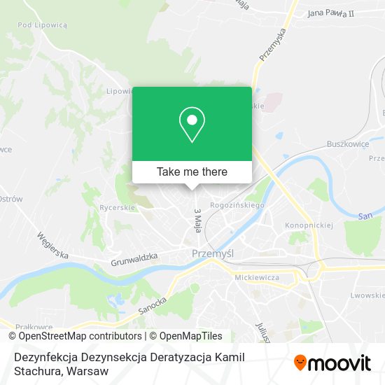 Dezynfekcja Dezynsekcja Deratyzacja Kamil Stachura map