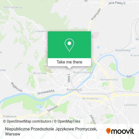 Niepubliczne Przedszkole Językowe Promyczek map