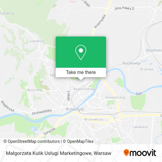 Małgorzata Kulik Usługi Marketingowe map