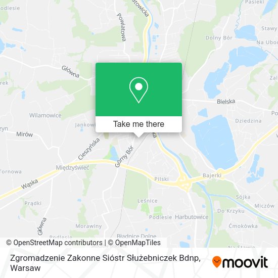 Zgromadzenie Zakonne Sióstr Służebniczek Bdnp map