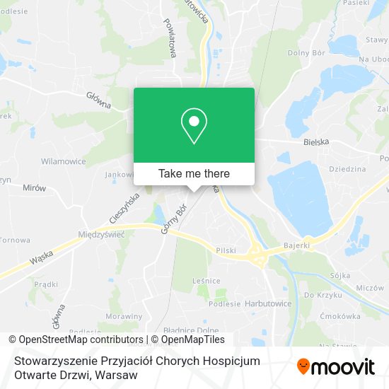 Stowarzyszenie Przyjaciół Chorych Hospicjum Otwarte Drzwi map