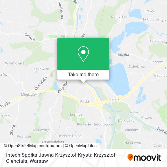 Intech Spółka Jawna Krzysztof Krysta Krzysztof Cienciała map