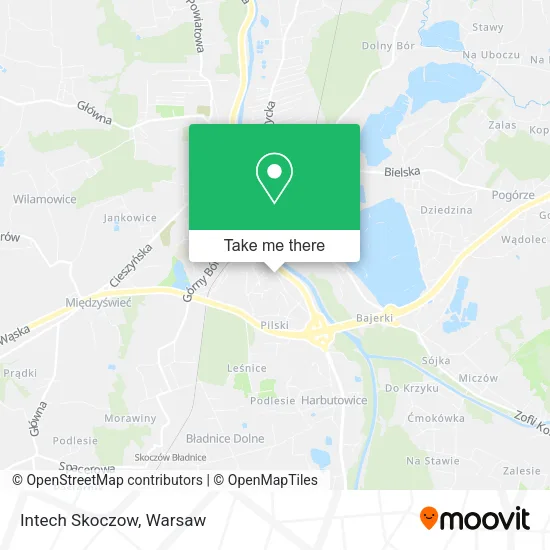 Intech Skoczow map