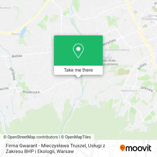 Карта Firma Gwarant - Mieczysława Truszel, Usługi z Zakresu BHP i Ekologii