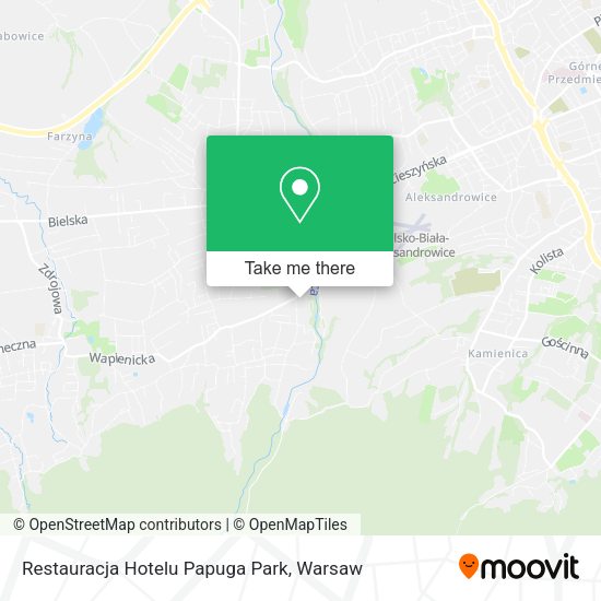 Restauracja Hotelu Papuga Park map