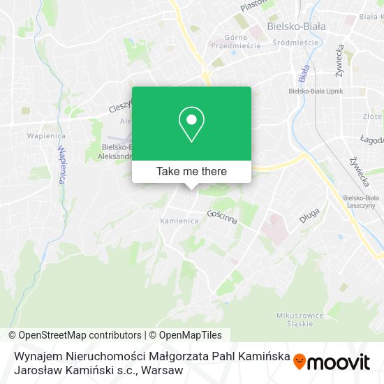 Wynajem Nieruchomości Małgorzata Pahl Kamińska Jarosław Kamiński s.c. map