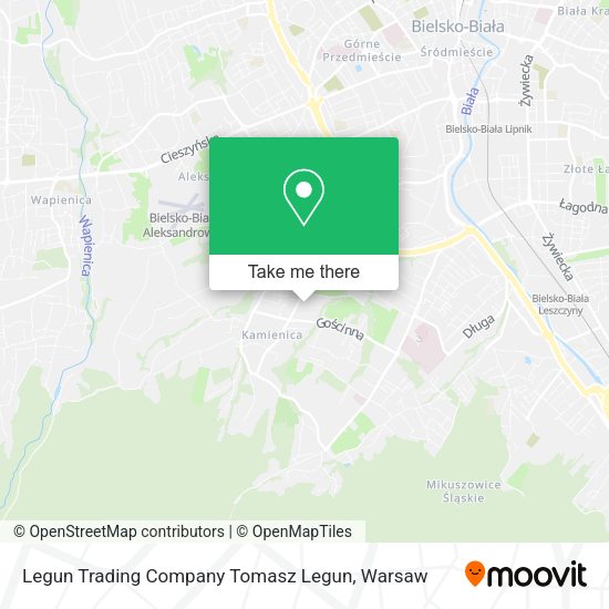 Legun Trading Company Tomasz Legun map