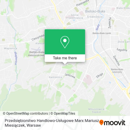 Przedsiębiorstwo Handlowo-Usługowe Marx Mariusz Miesiączek map