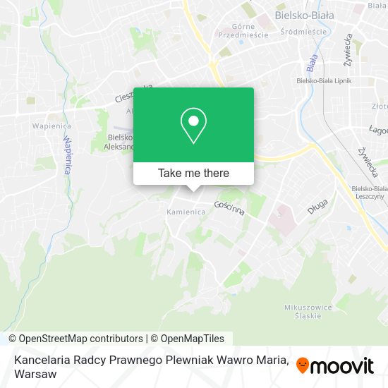 Kancelaria Radcy Prawnego Plewniak Wawro Maria map