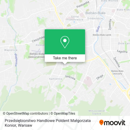 Przedsiębiorstwo Handlowe Poldent Małgorzata Konior map