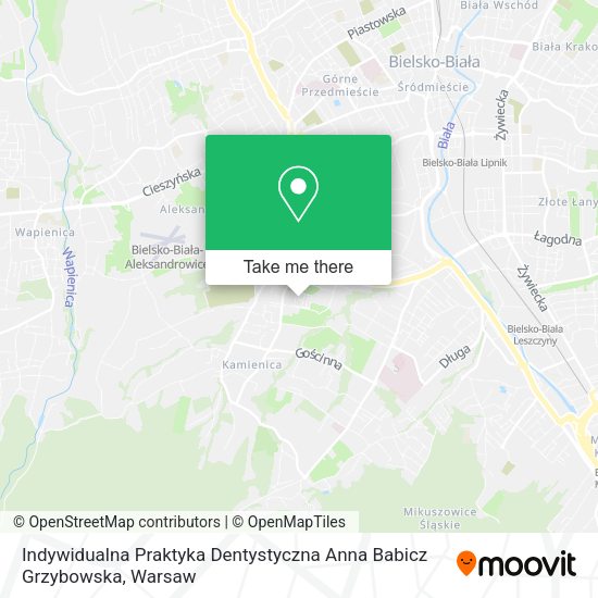 Indywidualna Praktyka Dentystyczna Anna Babicz Grzybowska map