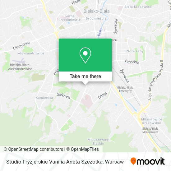 Studio Fryzjerskie Vanilia Aneta Szczotka map