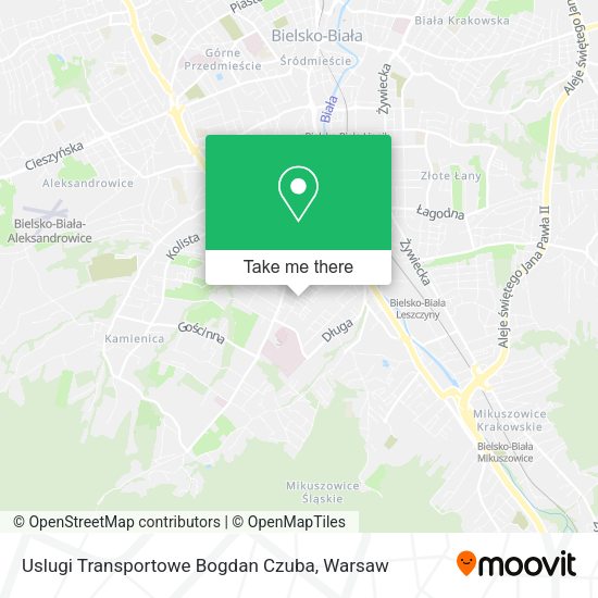 Uslugi Transportowe Bogdan Czuba map