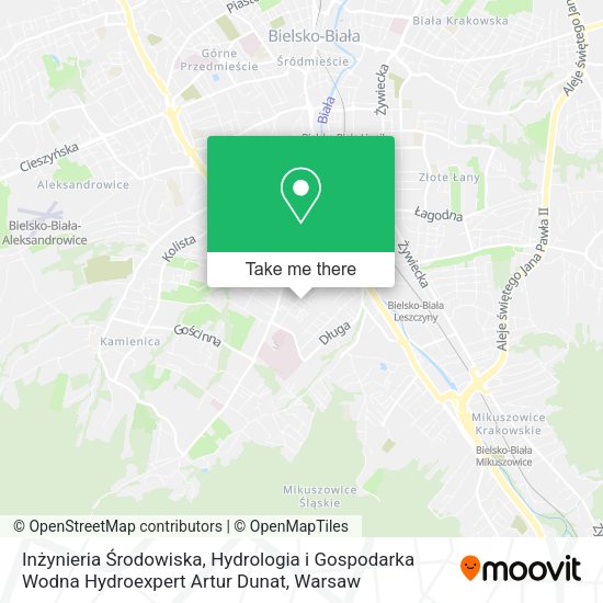 Inżynieria Środowiska, Hydrologia i Gospodarka Wodna Hydroexpert Artur Dunat map