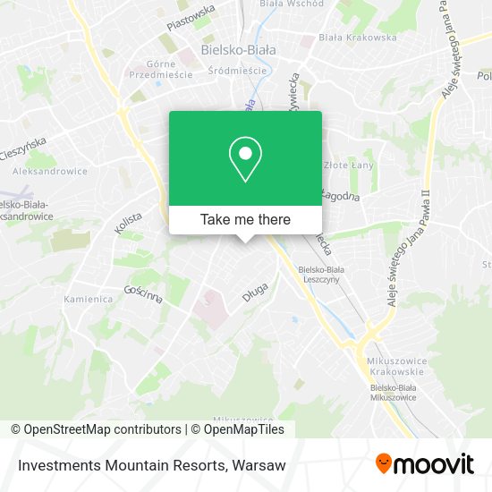 Investments Mountain Resorts map