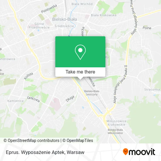 Карта Eprus. Wyposażenie Aptek