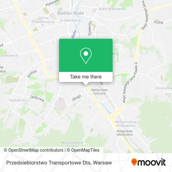 Карта Przedsiebiorstwo Transportowe Dts