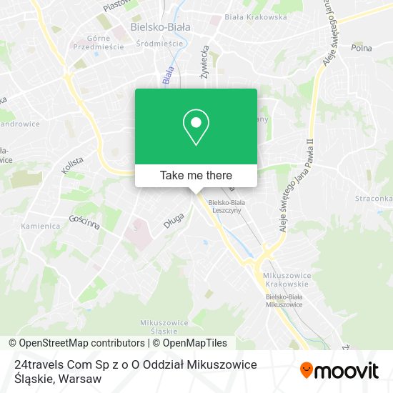 24travels Com Sp z o O Oddział Mikuszowice Śląskie map