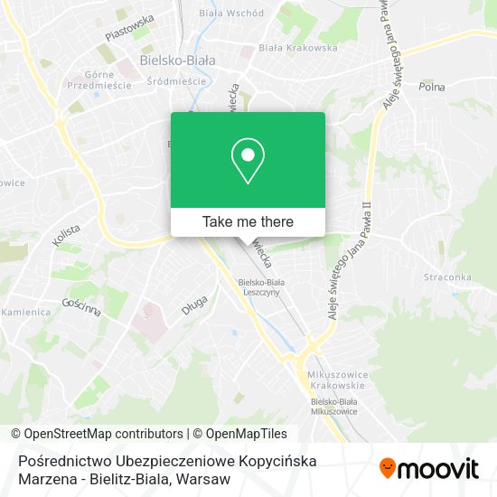 Pośrednictwo Ubezpieczeniowe Kopycińska Marzena - Bielitz-Biala map