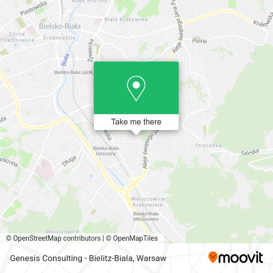 Genesis Consulting - Bielitz-Biala map