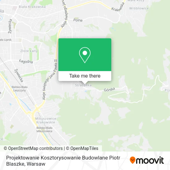 Projektowanie Kosztorysowanie Budowlane Piotr Blaszke map