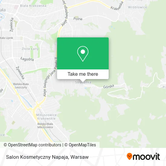 Salon Kosmetyczny Napaja map