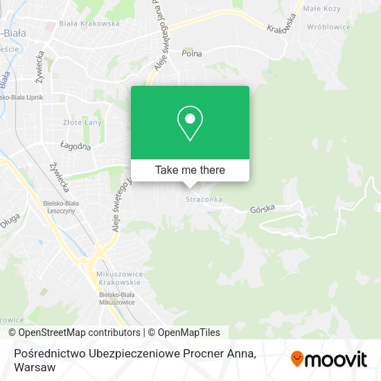 Pośrednictwo Ubezpieczeniowe Procner Anna map