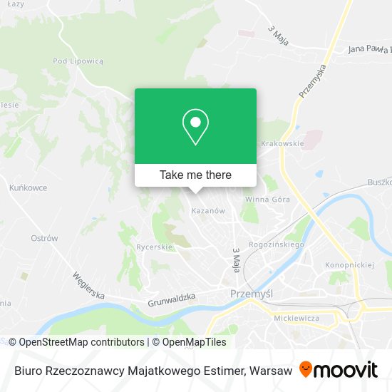 Biuro Rzeczoznawcy Majatkowego Estimer map