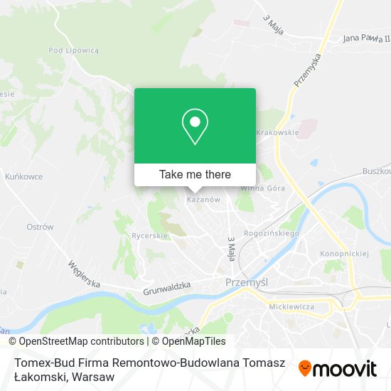 Tomex-Bud Firma Remontowo-Budowlana Tomasz Łakomski map