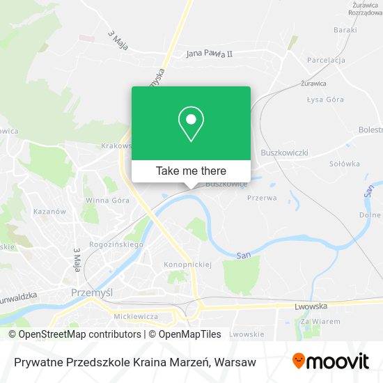 Карта Prywatne Przedszkole Kraina Marzeń