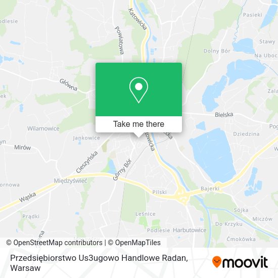 Przedsiębiorstwo Us3ugowo Handlowe Radan map