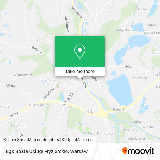 Bąk Beata Usługi Fryzjerskie map