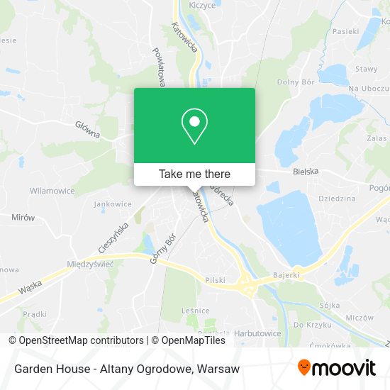 Garden House - Altany Ogrodowe map