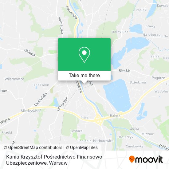 Kania Krzysztof Pośrednictwo Finansowo-Ubezpieczeniowe map