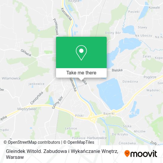 Gleindek Witold. Zabudowa i Wykańczanie Wnętrz map