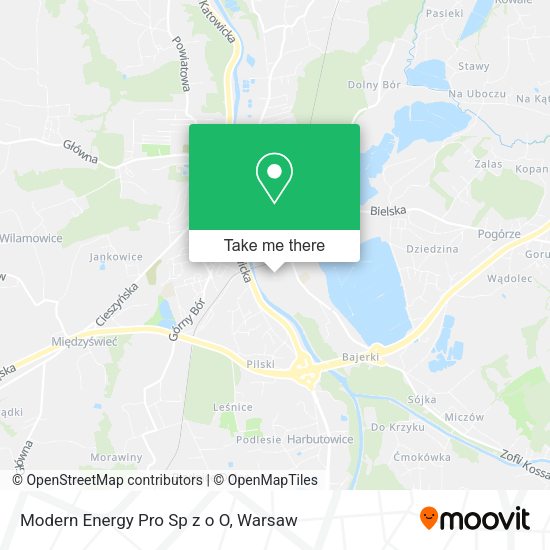 Modern Energy Pro Sp z o O map