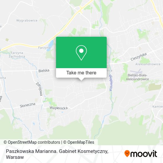 Paszkowska Marianna. Gabinet Kosmetyczny map