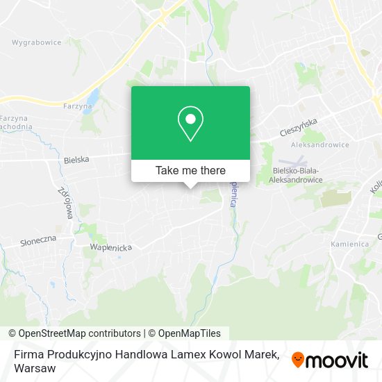 Firma Produkcyjno Handlowa Lamex Kowol Marek map