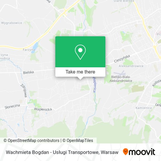 Wachmieta Bogdan - Usługi Transportowe map