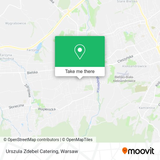 Urszula Zdebel Catering map