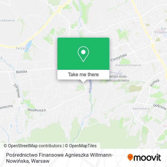 Pośrednictwo Finansowe Agnieszka Willmann-Nowińska map