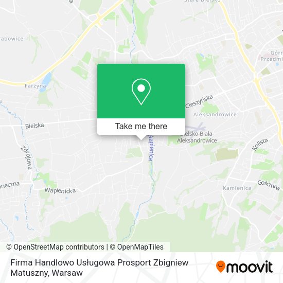 Firma Handlowo Usługowa Prosport Zbigniew Matuszny map