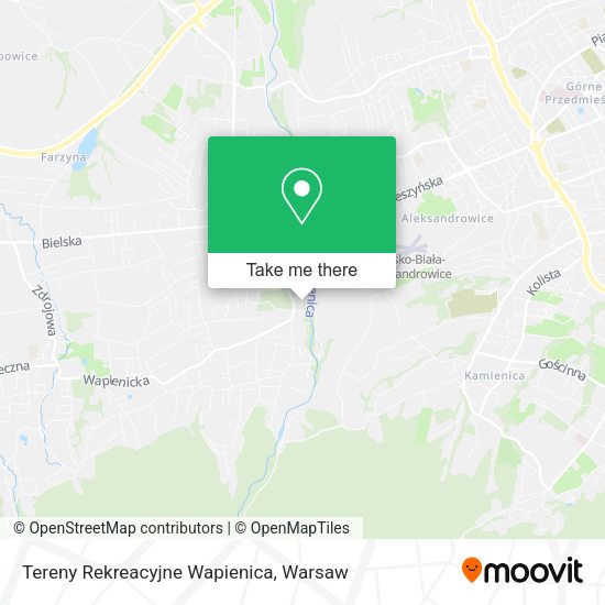 Tereny Rekreacyjne Wapienica map