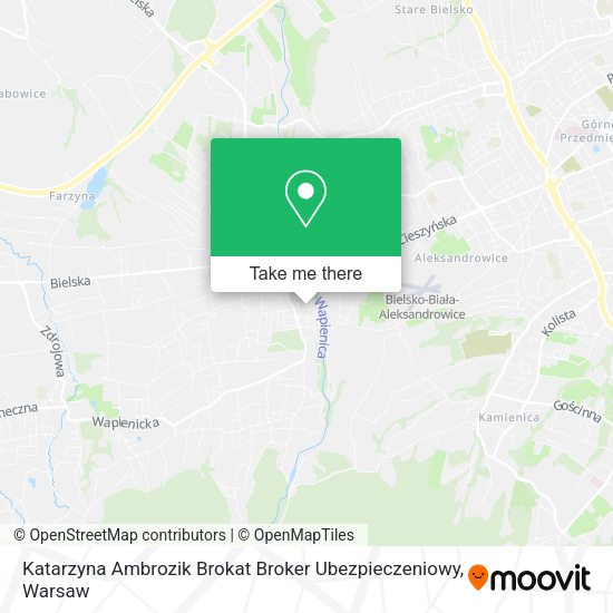 Katarzyna Ambrozik Brokat Broker Ubezpieczeniowy map