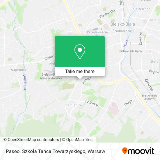 Paseo. Szkoła Tańca Towarzyskiego map