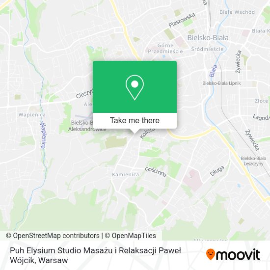 Puh Elysium Studio Masażu i Relaksacji Paweł Wójcik map