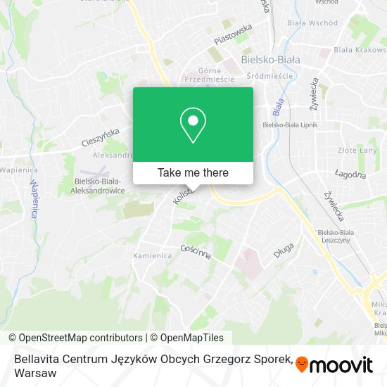 Bellavita Centrum Języków Obcych Grzegorz Sporek map