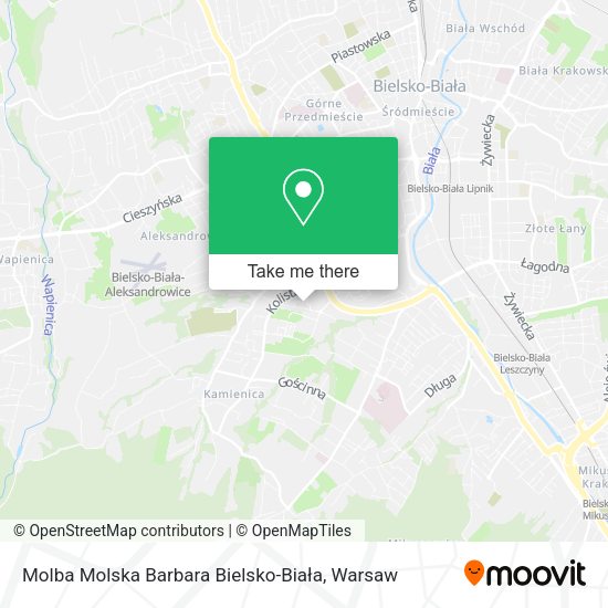 Molba Molska Barbara Bielsko-Biała map